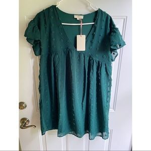 Boutique emerald tunic oversized dress!